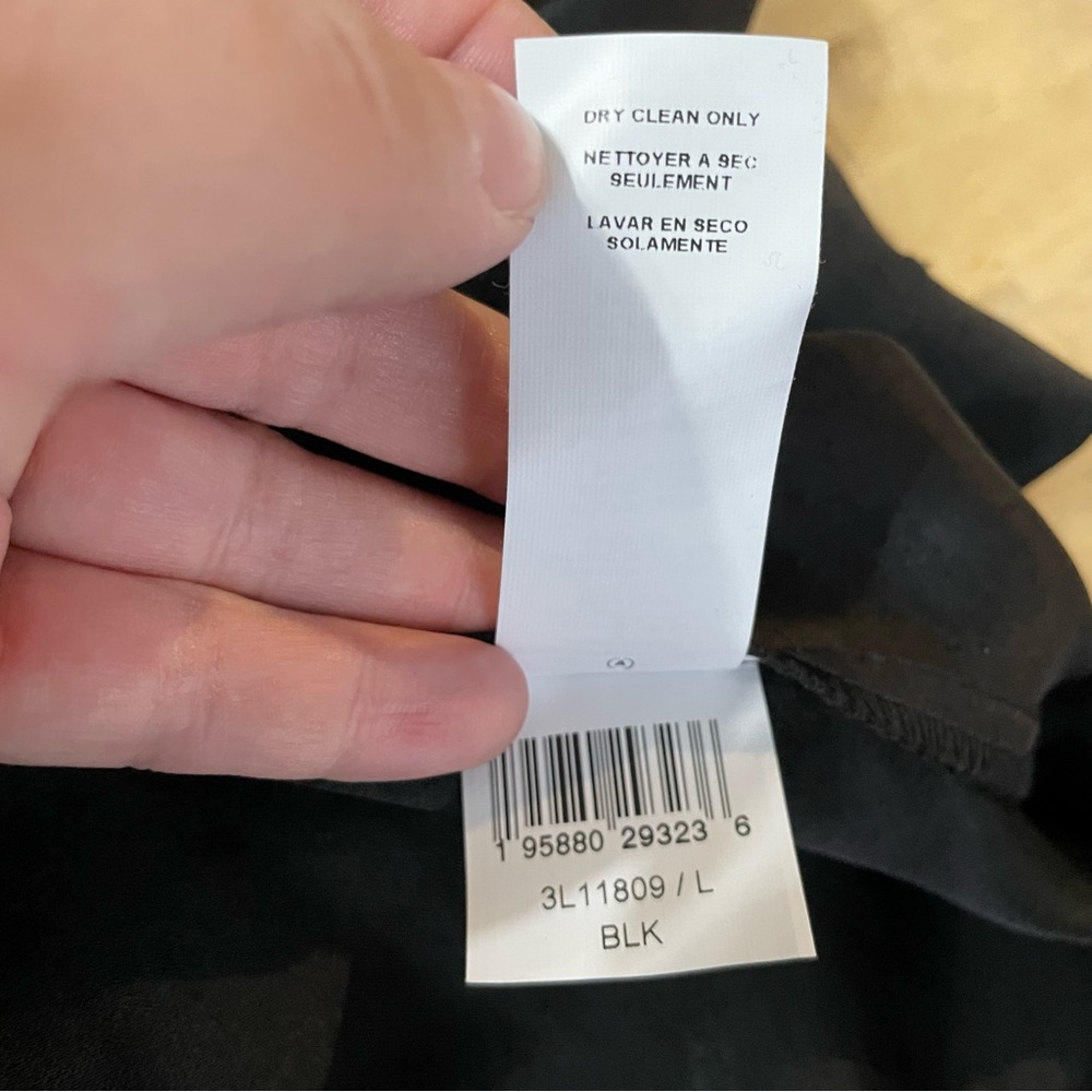 Karen Kane Drape Front Satin Top in Black Size L (NWT) - Picture 8 of 8